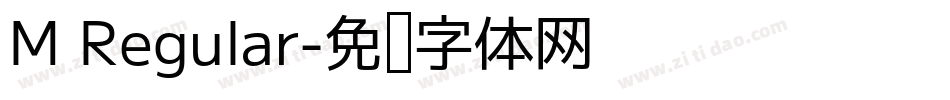 M Regular字体转换